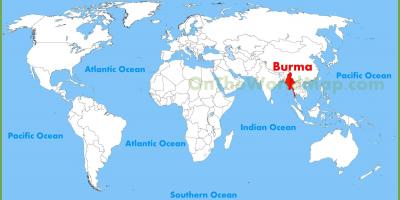 Burma staðsetningu á kort